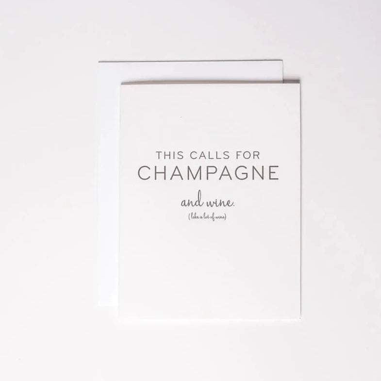 This Calls For Champagne - Card