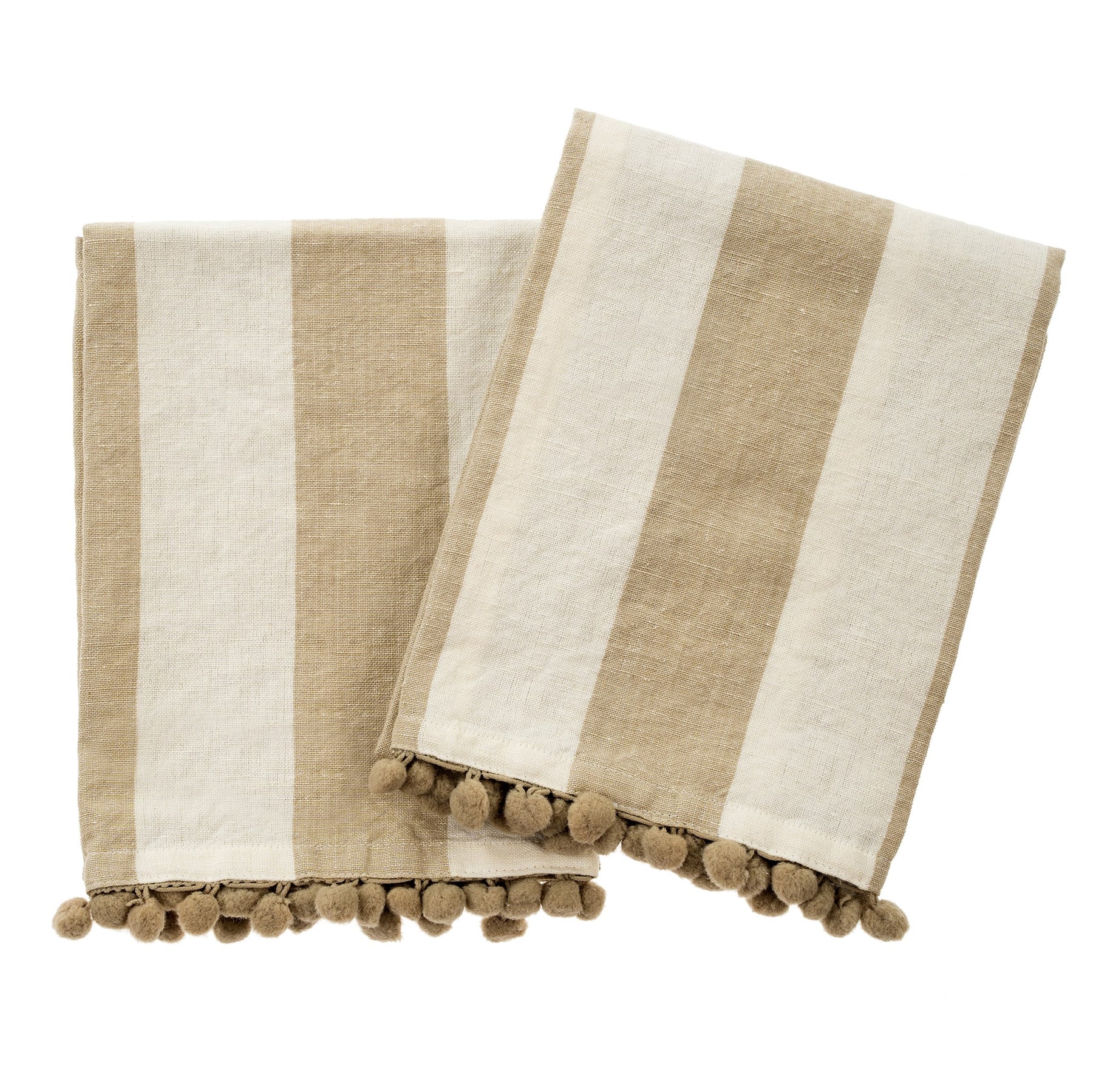 Pom Pom Stripe Tea Towel