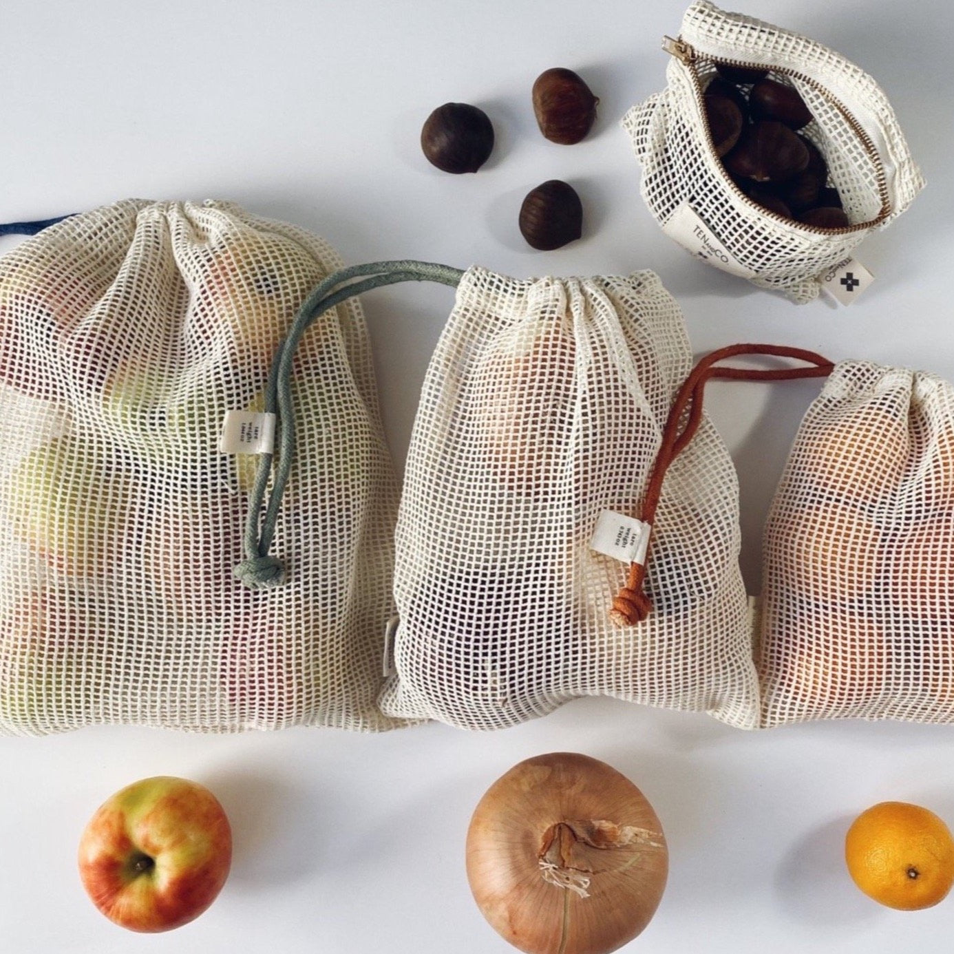 Produce Bag - Set of 3 + Pouch