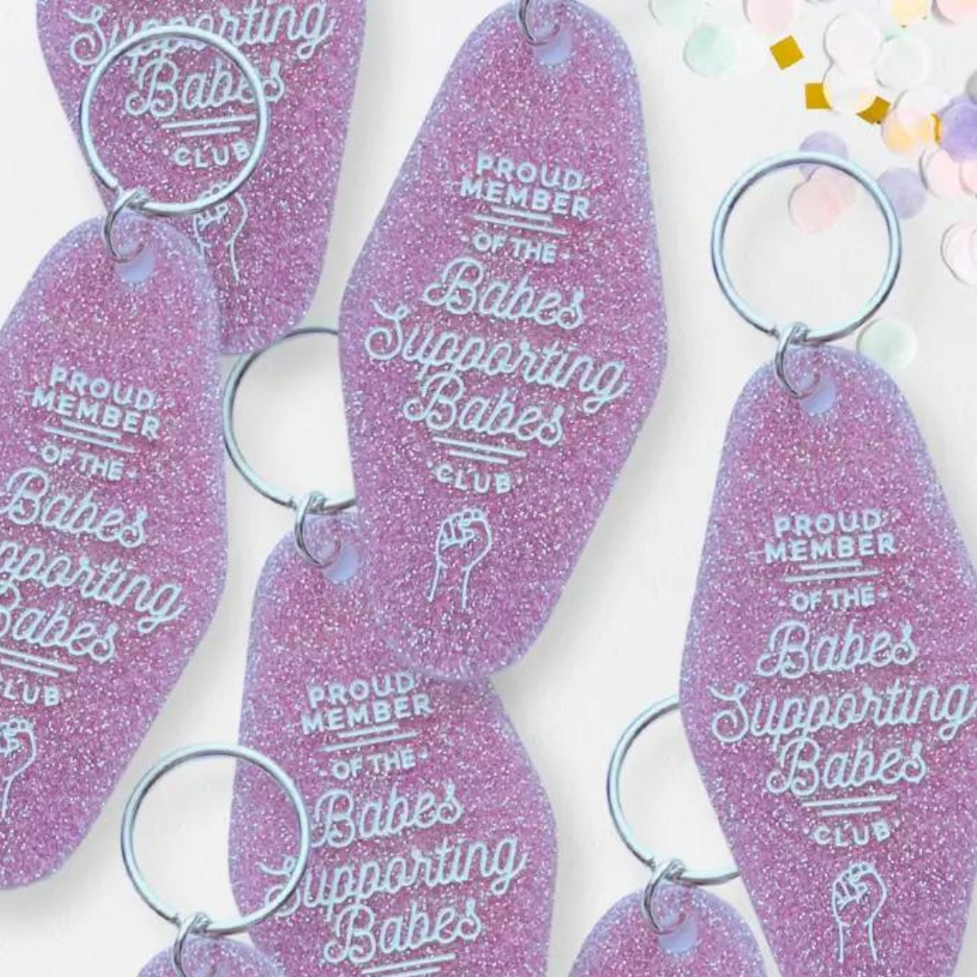 Babes Supporting Babes Club Keychain