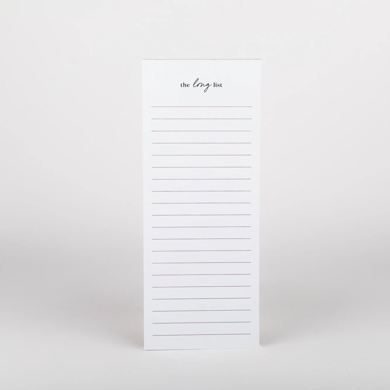 The Long List Notepad