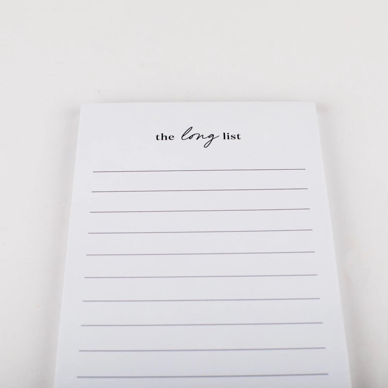 The Long List Notepad