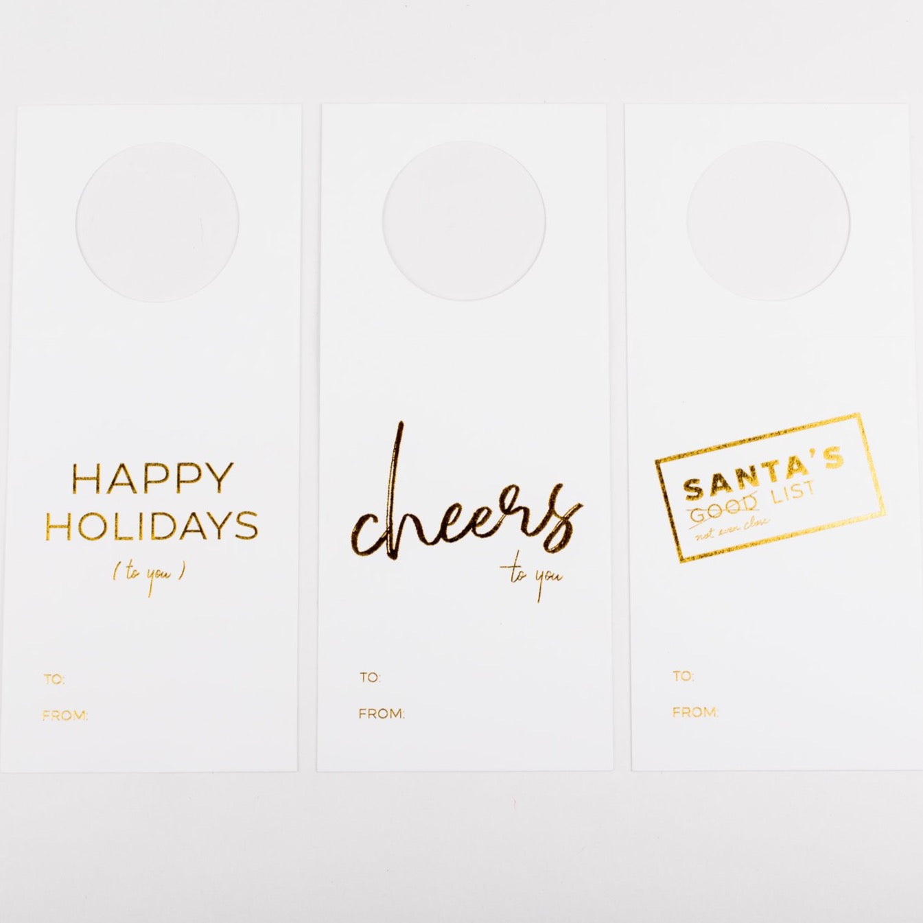 Bottle Tags - Holiday